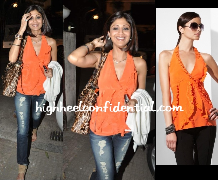 shilpa-shetty-chance-dance-screening-bcbg-orange