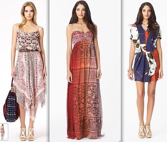 dvf-Bartle Dress in Indian Temple Tea-Asti Long Dress in Indian Temple Dip Dye-Swaie Dress in Indian Flowers