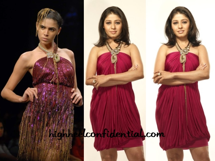 sunidhi-chauhan-indian-idol-raakesh-agarvwal-dress