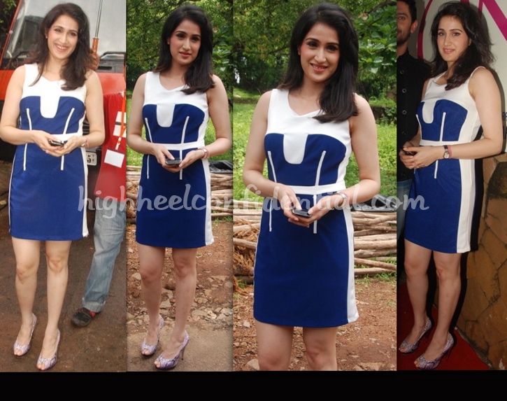 sagarika-ghatge-one-only-mahurat-blue-dress