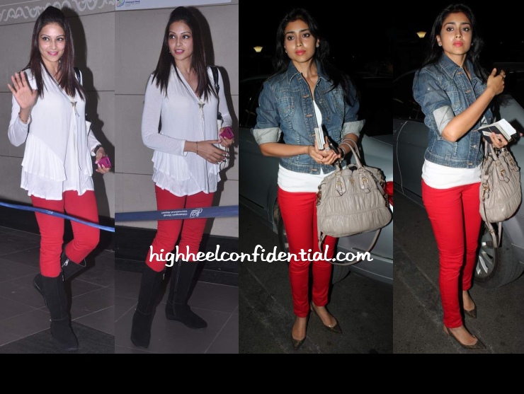 bipasha-basu-shriya-saran-iifa-departure-red-denims