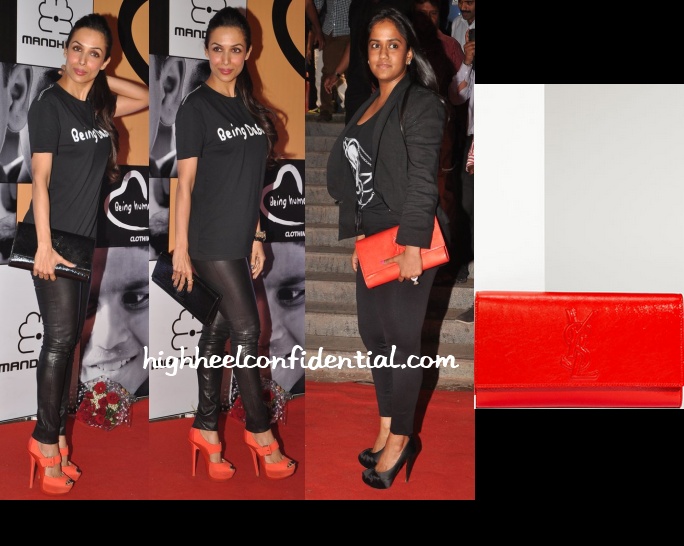 malaika-arora-arpita-khan-ysl-clutch-being-human-store-launch