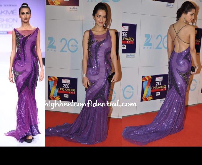 shazahn-padamsee-jatin-varma-zee-cine-awards-2013