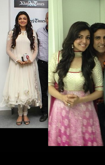 kajal aggarwal in varun bahl and sonam m at special 26 promotions in dubai