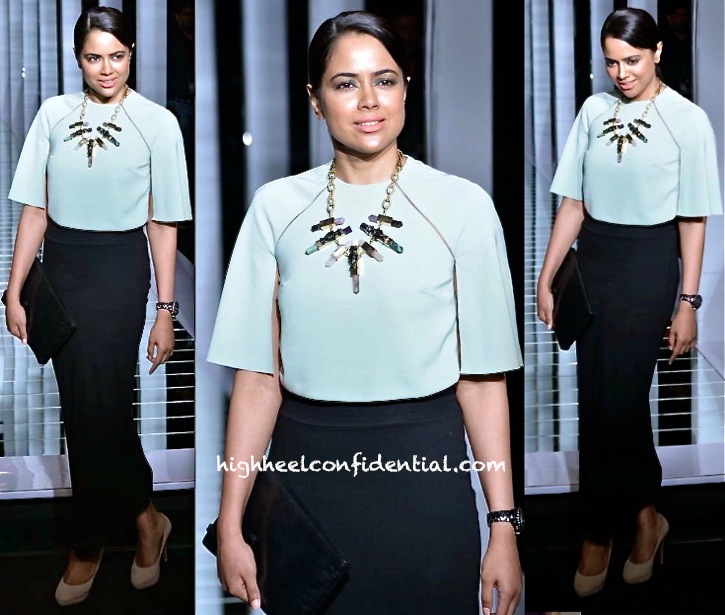 sameera reddy at lfw summer resort 2013 finale in huemn