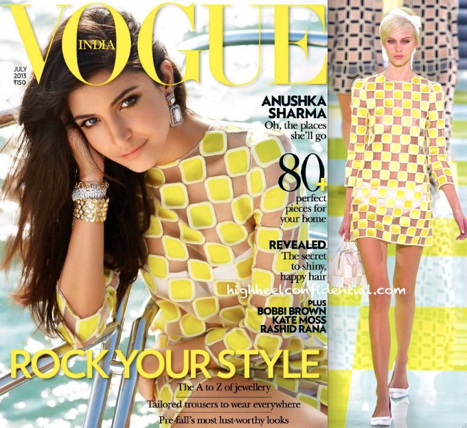 Anushka Sharma In Louis Vuitton On Vogue india July 2013 Cover