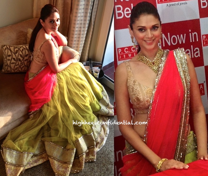 aditi rao hydari in manish malhotra at pc chandra jewelers launch in kolkatta-1