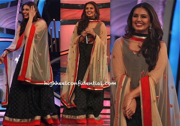 Huma Qureshi Promotes D-Day On DID Super Moms Sets in sva by sonam and paras modi
