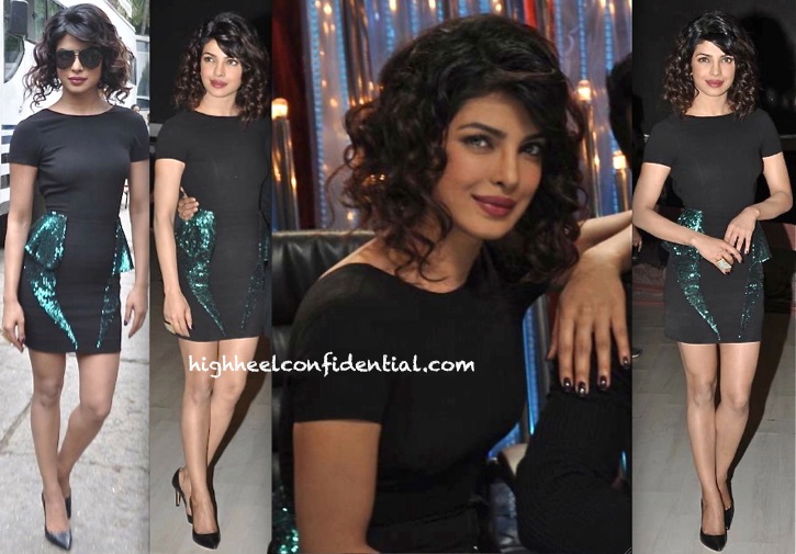 Priyanka Chopra In Monisha Jaising On Jhalak Dikhla Jaa Sets-1