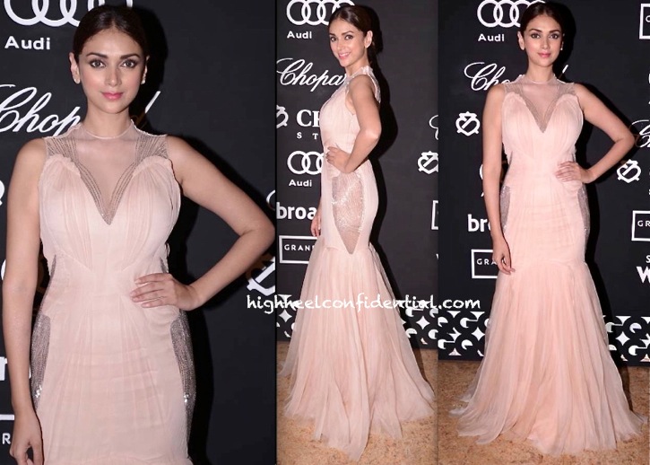 Aditi Rao Hydari In Gaurav Gupta At GQ Men Of The Year Awards 2013-1