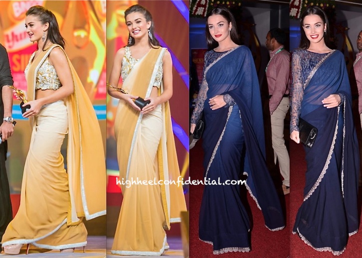 Amy Jackson On Day One In Neeta Lulla And Day Two In Alpana And Neeraj Of SIIMA 2013-1