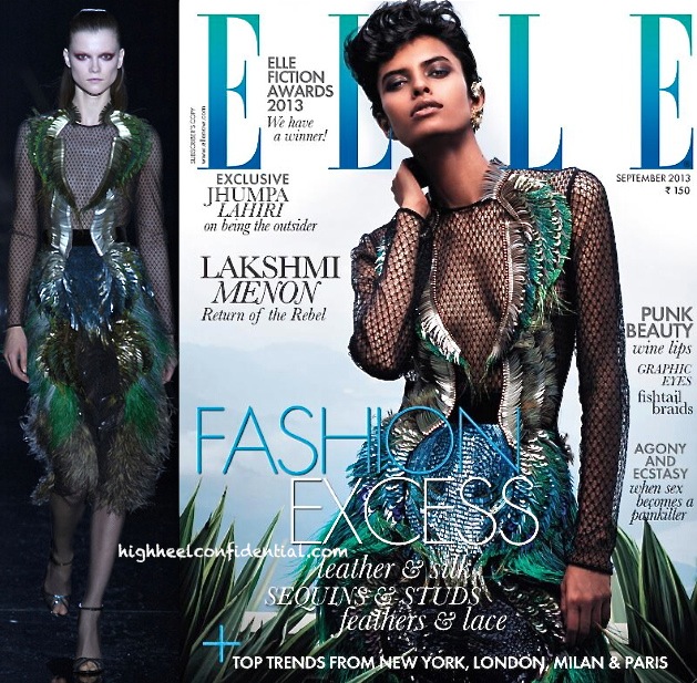Lakshmi Menon In Gucci Fall 2013 Is Elle's Cover Girl This September