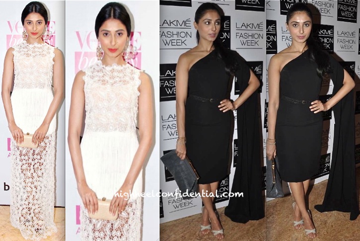 Pernia Qureshi At Vogue Beauty Awards 2013 In Ermanno Scervino And At Lakme Fashion Week 2013 in Nikhil Thampi