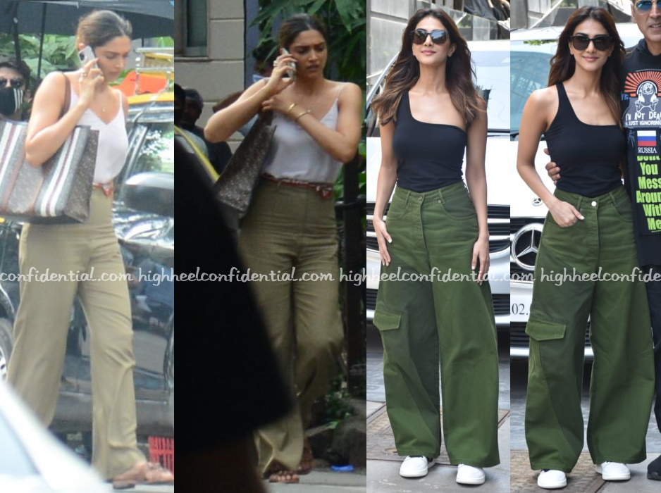 Deepika Padukone promoting #Gehraiyaan | Bollywood outfits, High waist pants  fashion, Dress