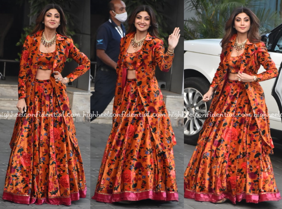 shilpa-shetty-kshitij-jalori-praful-patel-son-wedding - High Heel