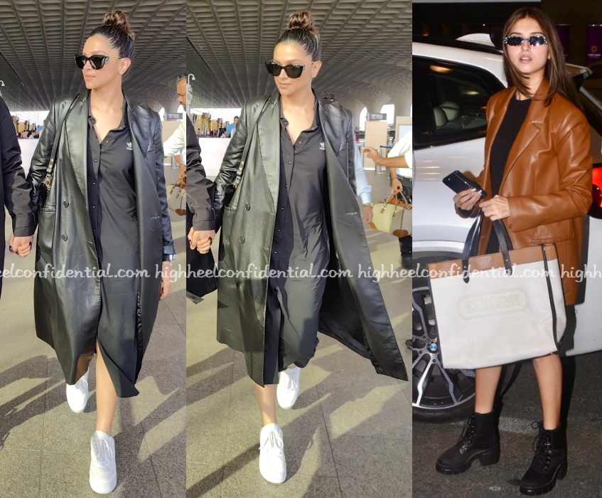 Deepika Padukone's Orange Co-Ord Set With A Louis Vuitton Bag At Mumbai  Airport Is Making Grey Travel Days Look Zesty