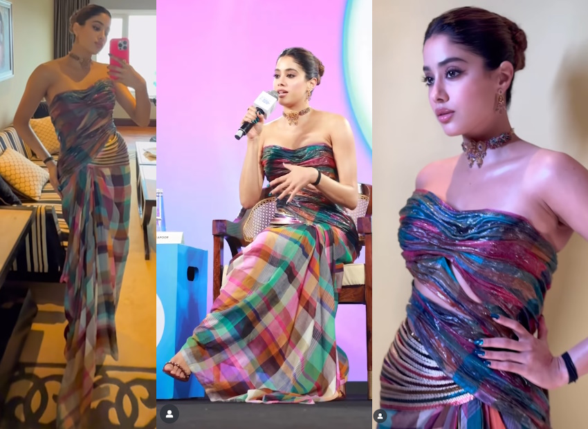 janhvi-kapoor-amit-aggarwal-param-sundari-promotions - High Heel  Confidential