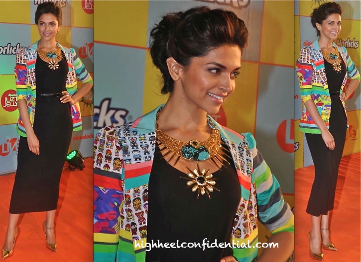 Deepika Padukone In Quirk Box At Nickelodeon India Awards 2013-1