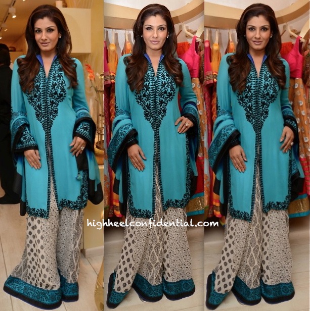Raveena Tandon In Surily Goel At '2Divine' Store Launch