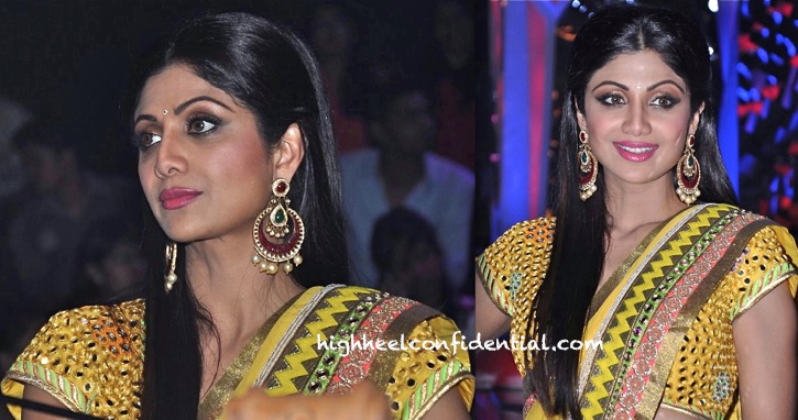 Shilpa Shetty In Surily Goel On Nach Baliye Sets-2