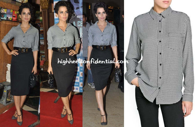 kangana-ranaut-mango-houndstooth-shirt-convenient-culprit-launch