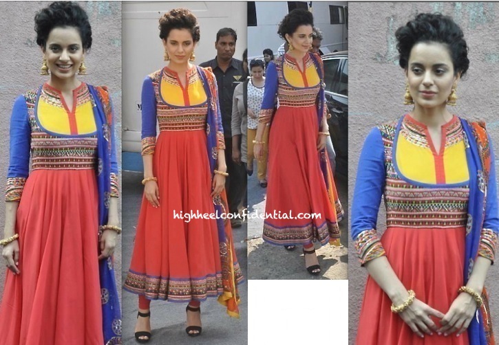 Kangna Ranaut On ‘India’s Got Talent’ Sets For ‘Queen’ Promotions-2