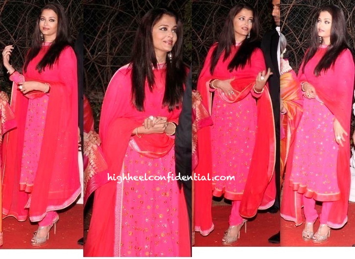 ahana deol-vaibhav vora wedding reception-aishwarya rai bachchan