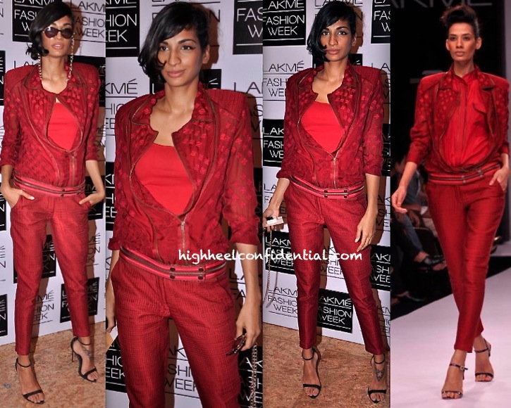 Anushka Manchanda In Nupur Kanoi At Lakme Fashion Week