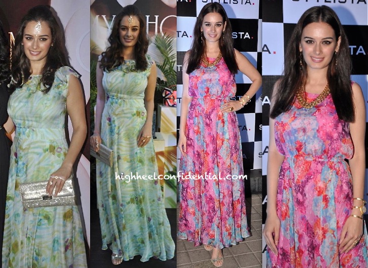 Evelyn Sharma Wears Her Own Designs To The Grazia And Jimmy Choo Do And To The Stylista Party