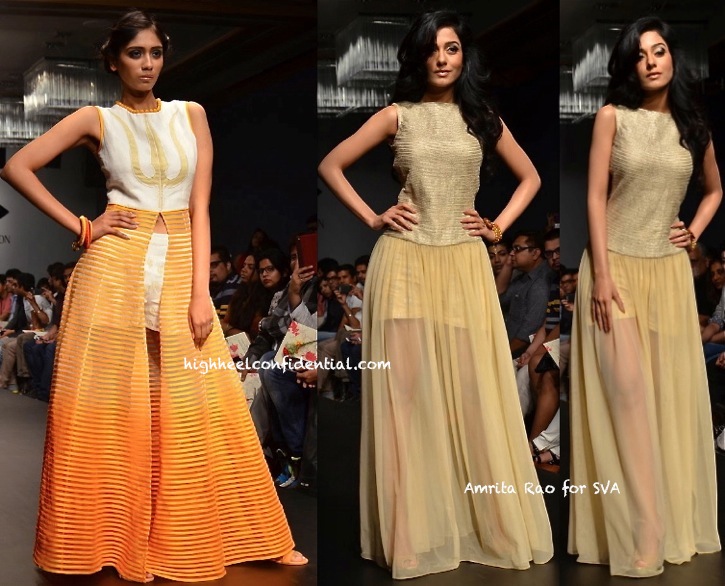 Lakme Fashion Week Summer:Resort 2014- SVA By Sonam & Paras Modi-1