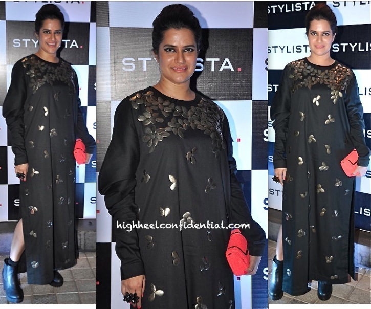 Sona Mohapatra In Kallol Datta At The Stylista Party