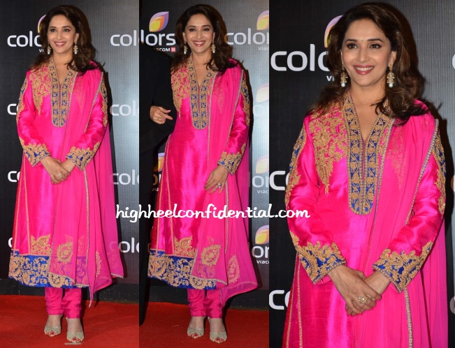 madhuri-dixit-pankaj-nidhi-colors-party-2014