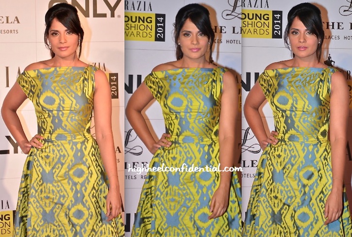 Richa Chadda In Vivienne Westwood At Grazia Young Fashion Awards 2014-2