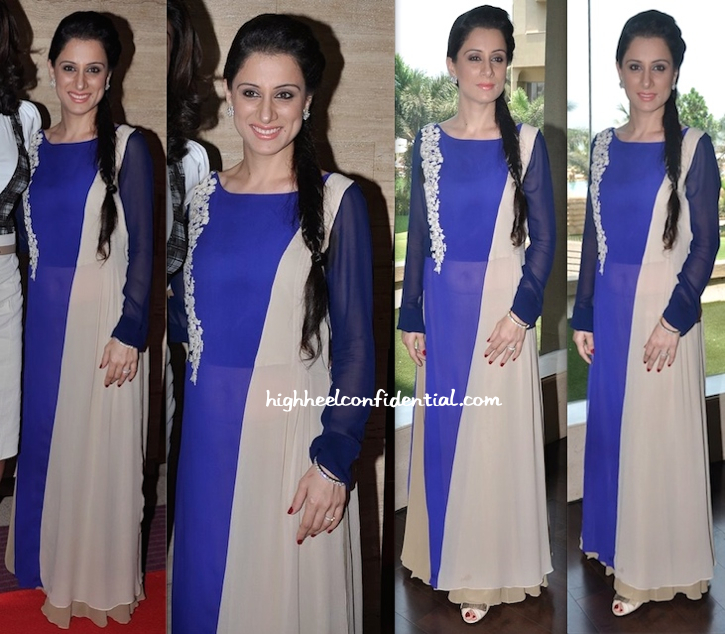 Rouble Nagi In Manish Malhotra At The Luncheon She Hosted