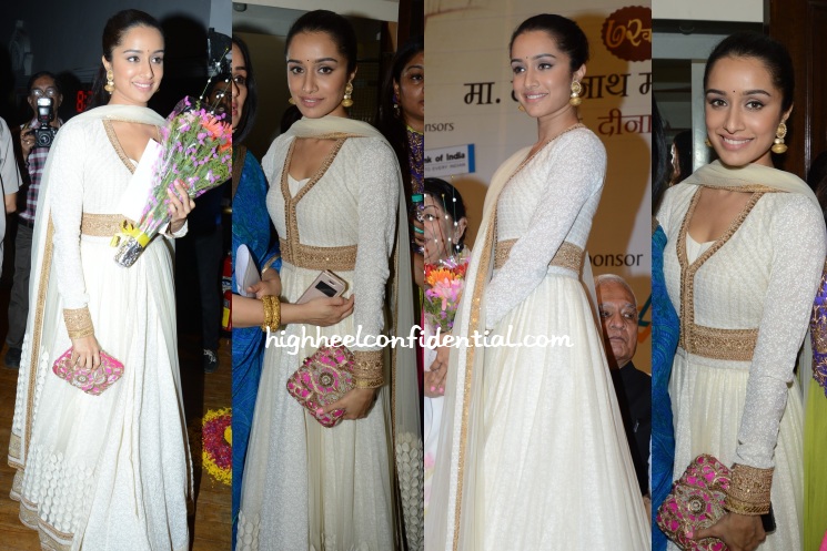 shraddha-kapoor-dinanath-awards-mangeshkar-sabyasachi