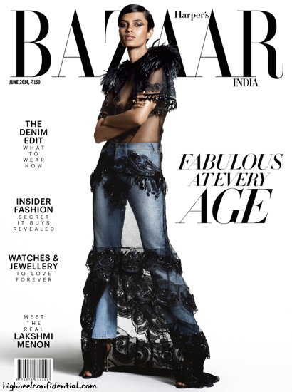 Lakshmi Menon Covers Harper's Bazaar June '14 Issue Wearing Louis Vuitton