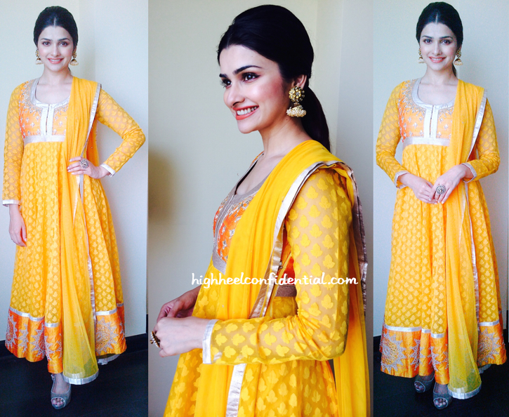 Prachi Desai In Anita Dongre At A Jewelry Store Launch In Surat