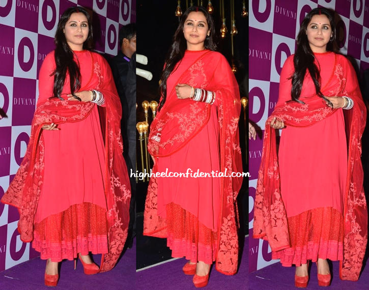 Rani Mukherjee In Sabyasachi At Diva'Ni Store Launch-1