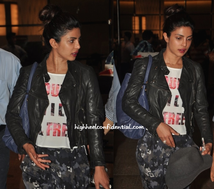 priyanka chopra photographed in bombay airport-may 2014-1