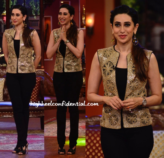 Karisma Kapoor In Ritika Mirchandani And Mrinalini Chandra On Comedy Nights With Kapil Sets-2