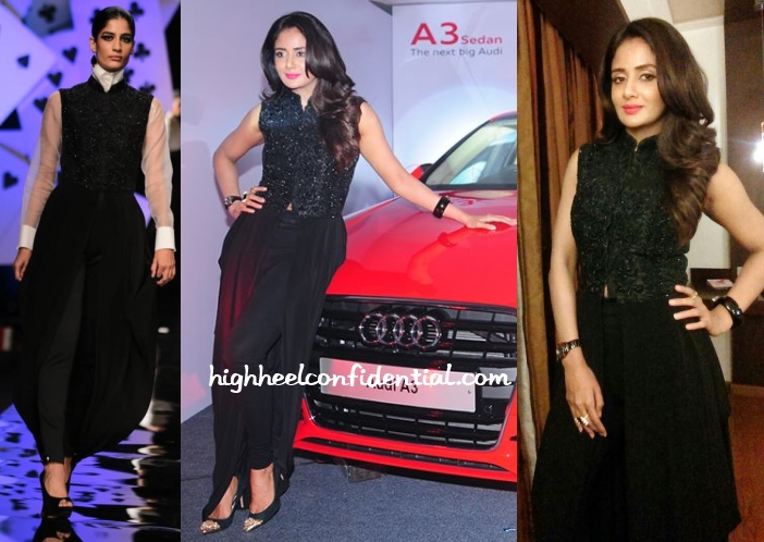 parul-yadav-pankaj-nidhi-audi-a3-launch-bengaluru