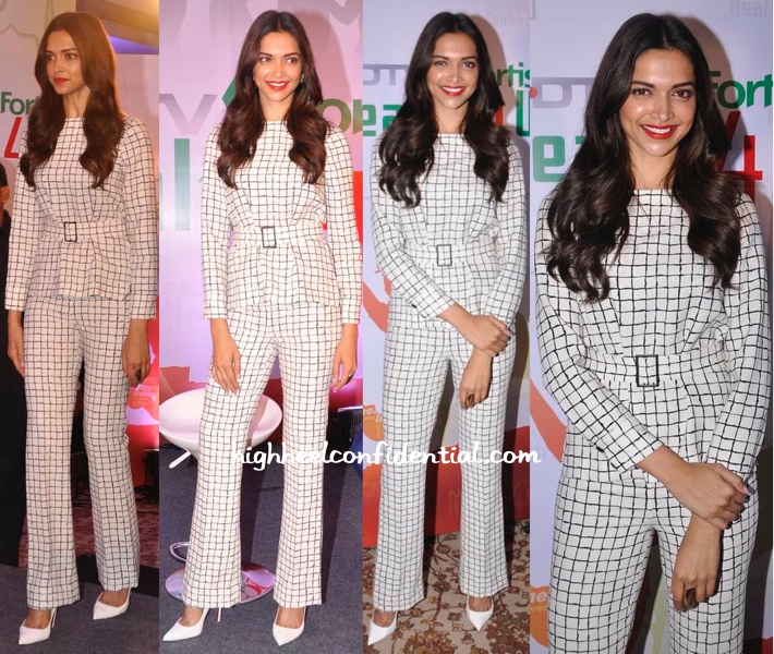 Deepika Padukone In Zara At NDTV Fortis 'Health 4 U' Press Meet-1