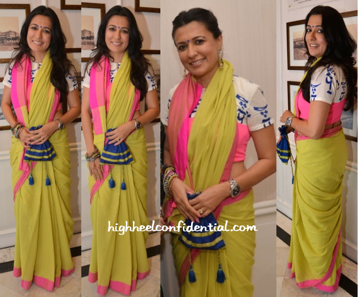 Mini Mathur In Masaba At Tarun Tahiliani's Show For Sahachari Foundation