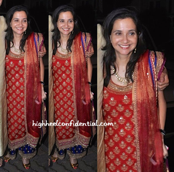 Anupama Chopra In Anuradha Vakil At Bachchans' Diwali Bash