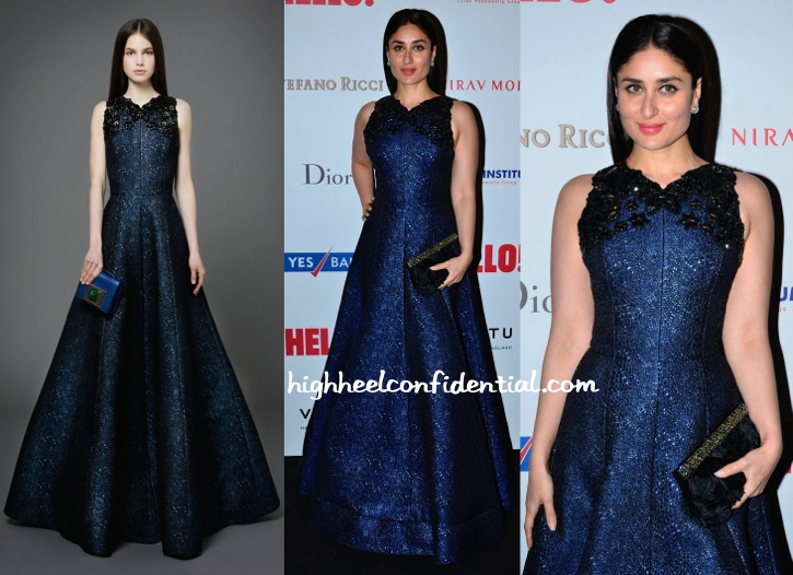 Kareena Kapoor In Andrew GN At Hello! Hall Of Fame 2014 Awards-1