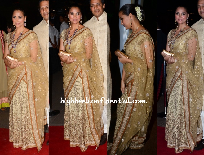 lara-dutta-ritu-kumar-arpita-aayush-wedding-reception