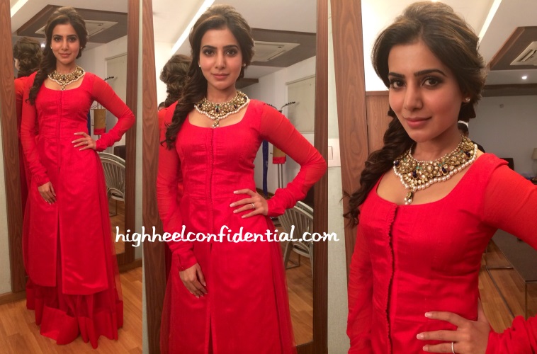 samantha-vasavi-shah-telugu-kbc-taping