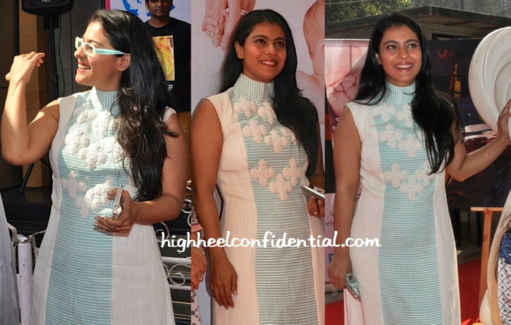 Kajol in Neha Agarwal at the unveiling of Rouble Nagi scuplture for Surya Child Care-1