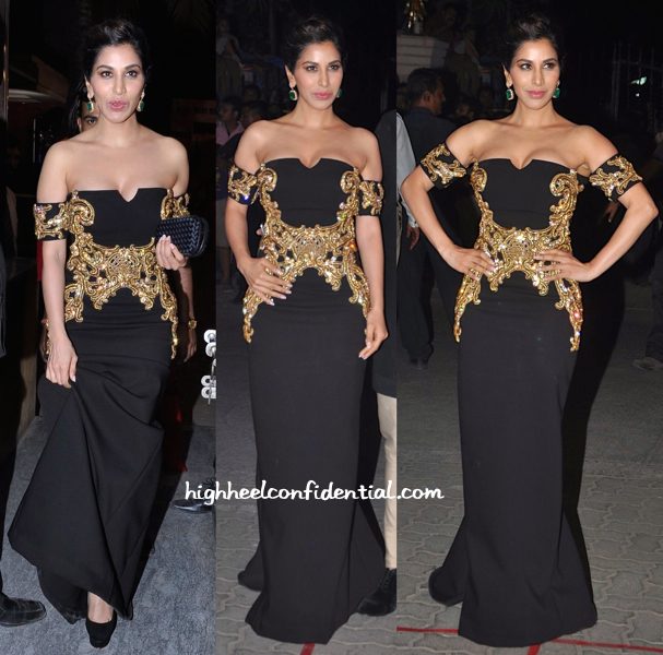 Sophie Choudry in Monisha Jaising & Farah Khan Fine Jewellery at Filmfare Awards 2015-1