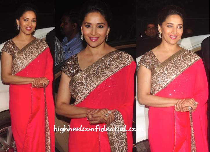 Madhuri Dixit In Manish Malhotra At Hinduja Bash-2